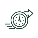 illustration d'une horloge montrant la vitesse du montage démontage de la tente