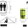 Taille de la tente design