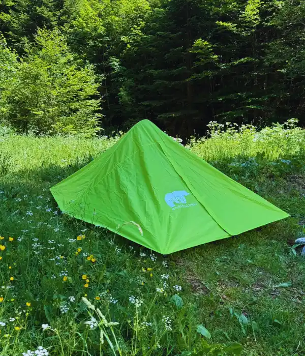 Tente gonflable trek montagne 2 places Baribal V2 montée