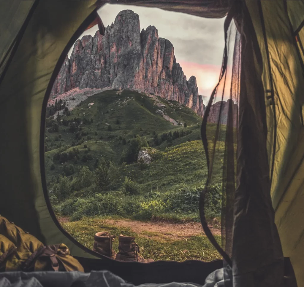 Bivouac dans la montagne