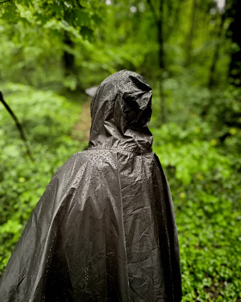 Poncho de pluie de dos