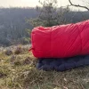 vue sur la tranche du sac de couchage