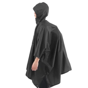 Poncho de pluie de randonnée noir