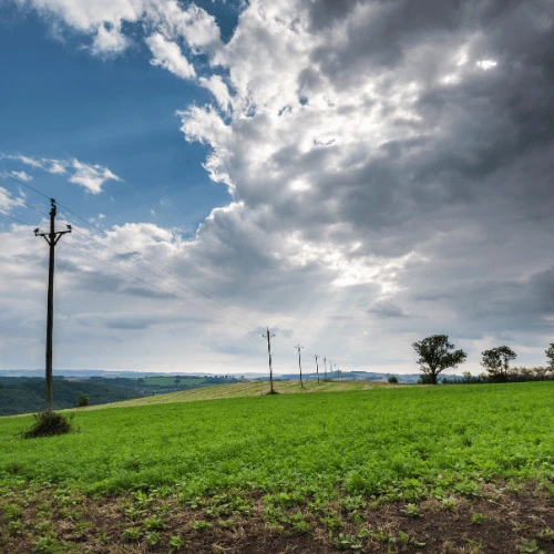 Paysage aubrac pour randonnée