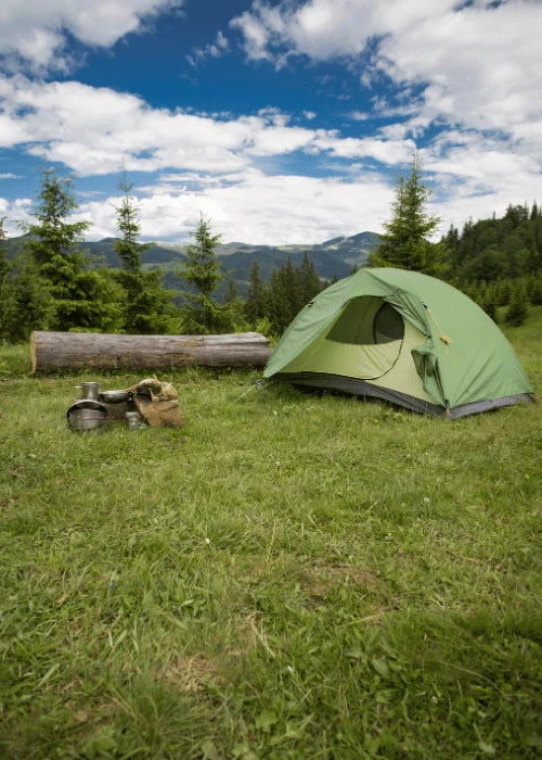 Camper en montagne proprement